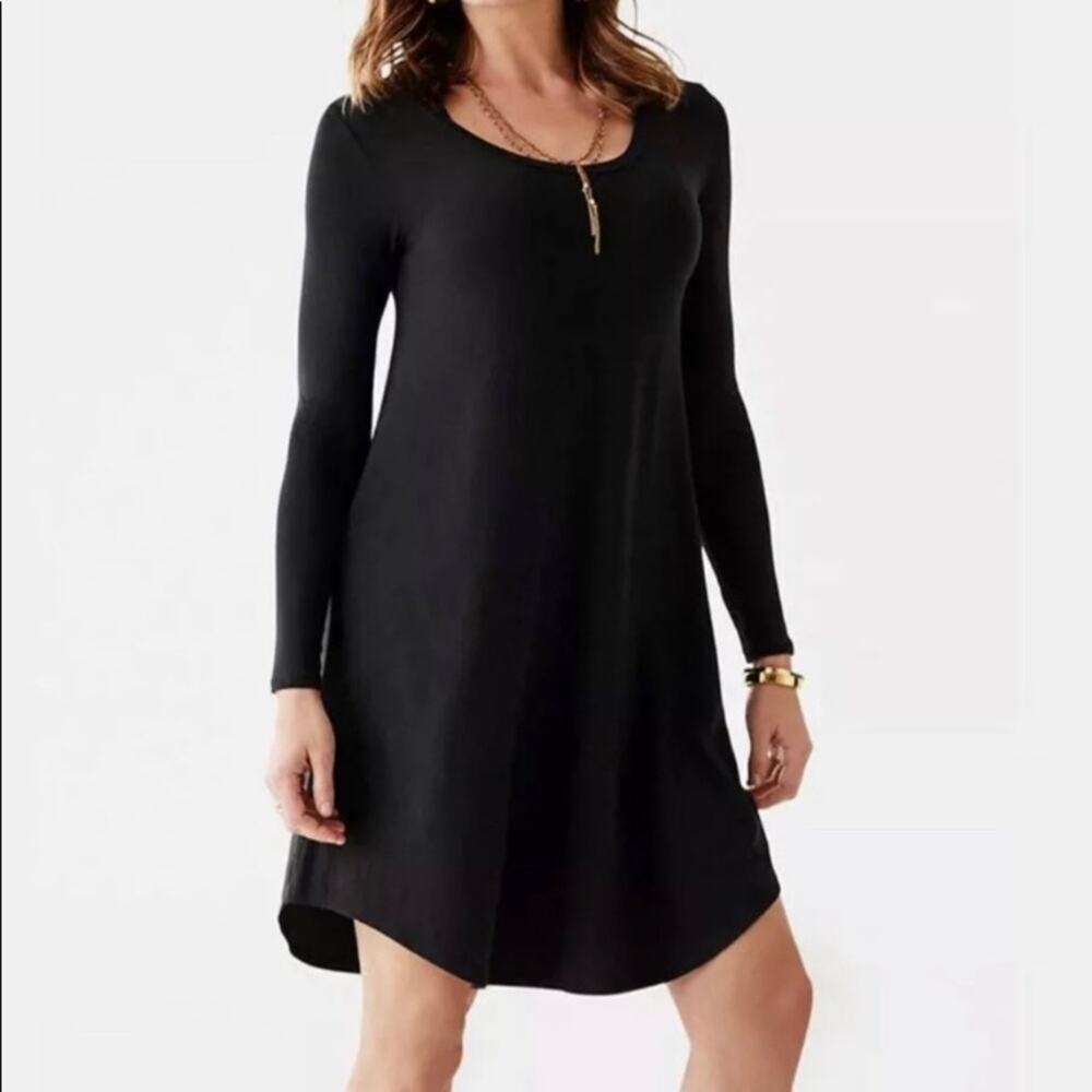 Matilda Jane Paint It Black Dress along Sleeve Shirt Dress